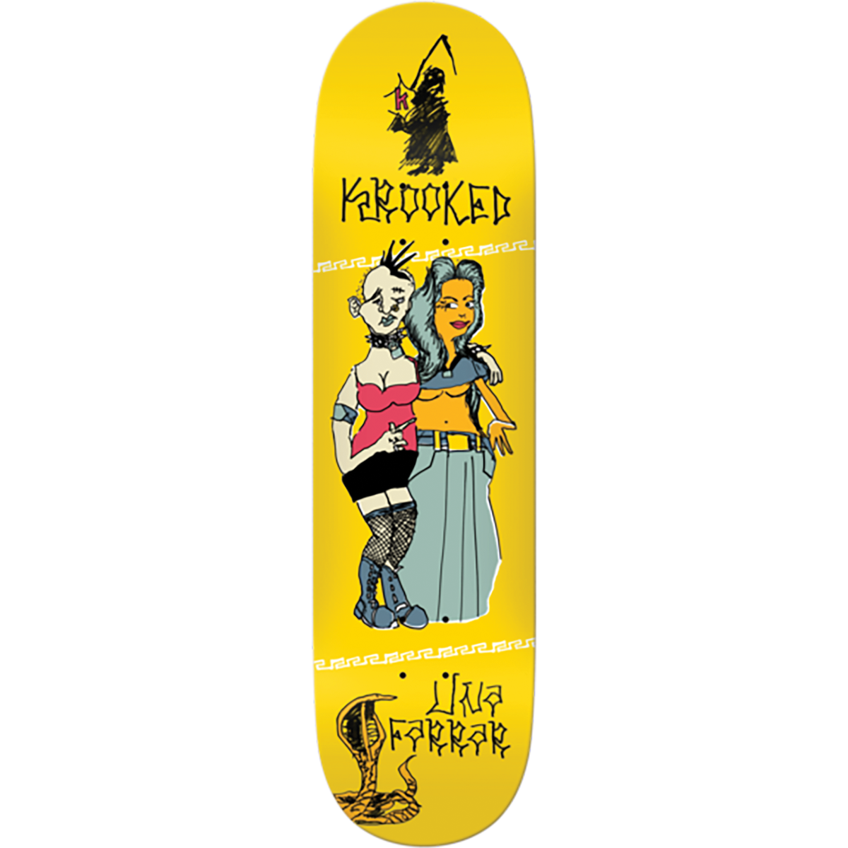 Krooked - Una Farrar Punx Deck Yellow (8.38)