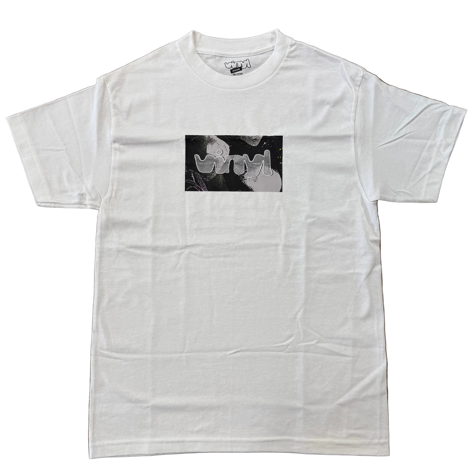 VINYL "BUBBLE" WHT TEE