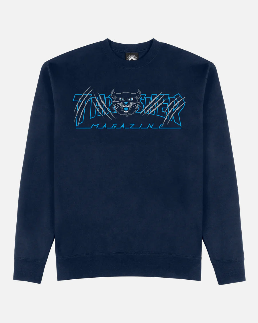 Thrasher - Gato Crewneck (Navy)