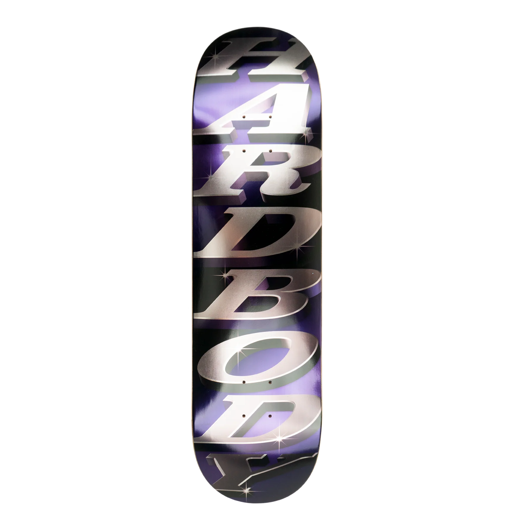 Hardbody Stacked Logo Purple Foil-(8.25 Long)