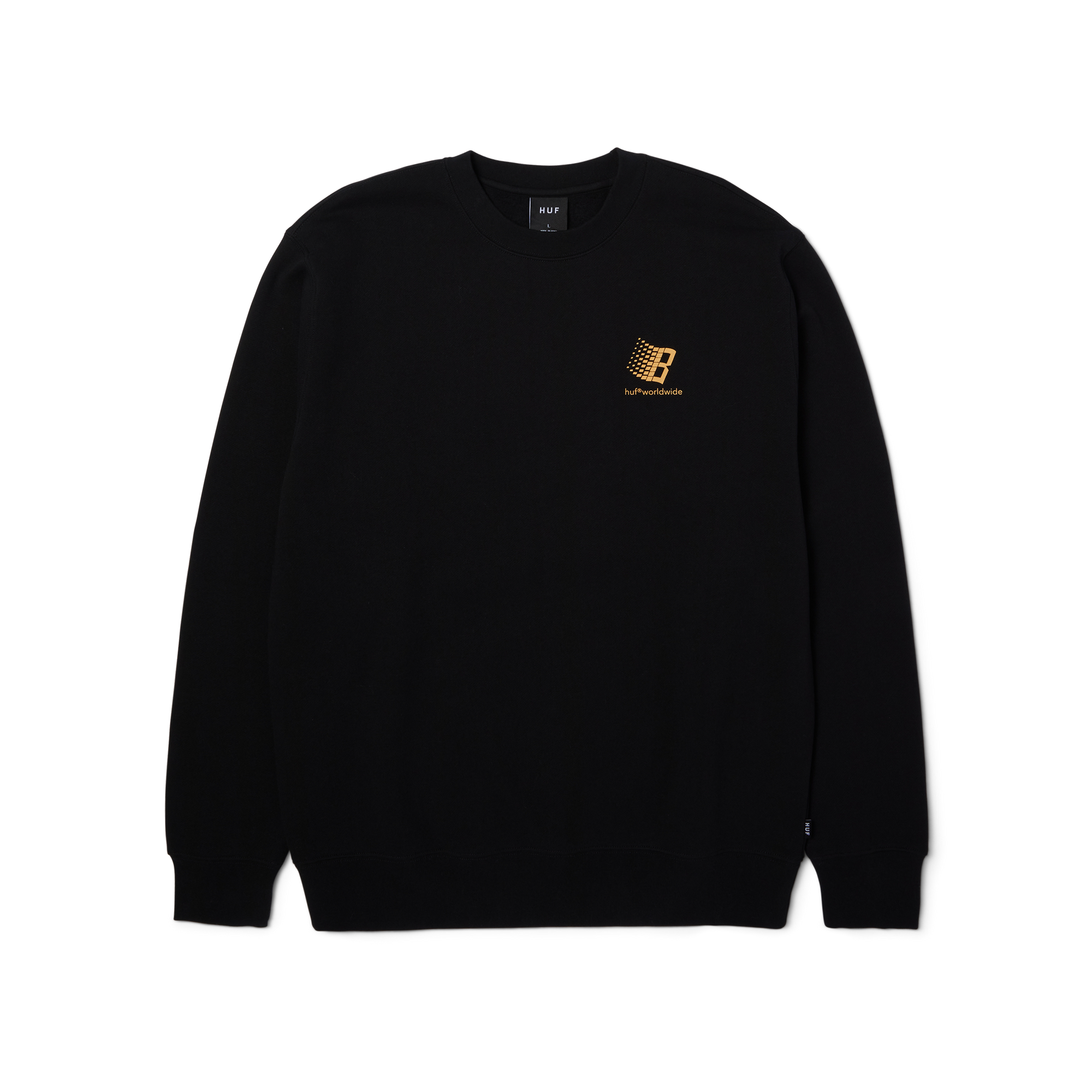 HUF x Bronze 56k Crewneck - (Black)