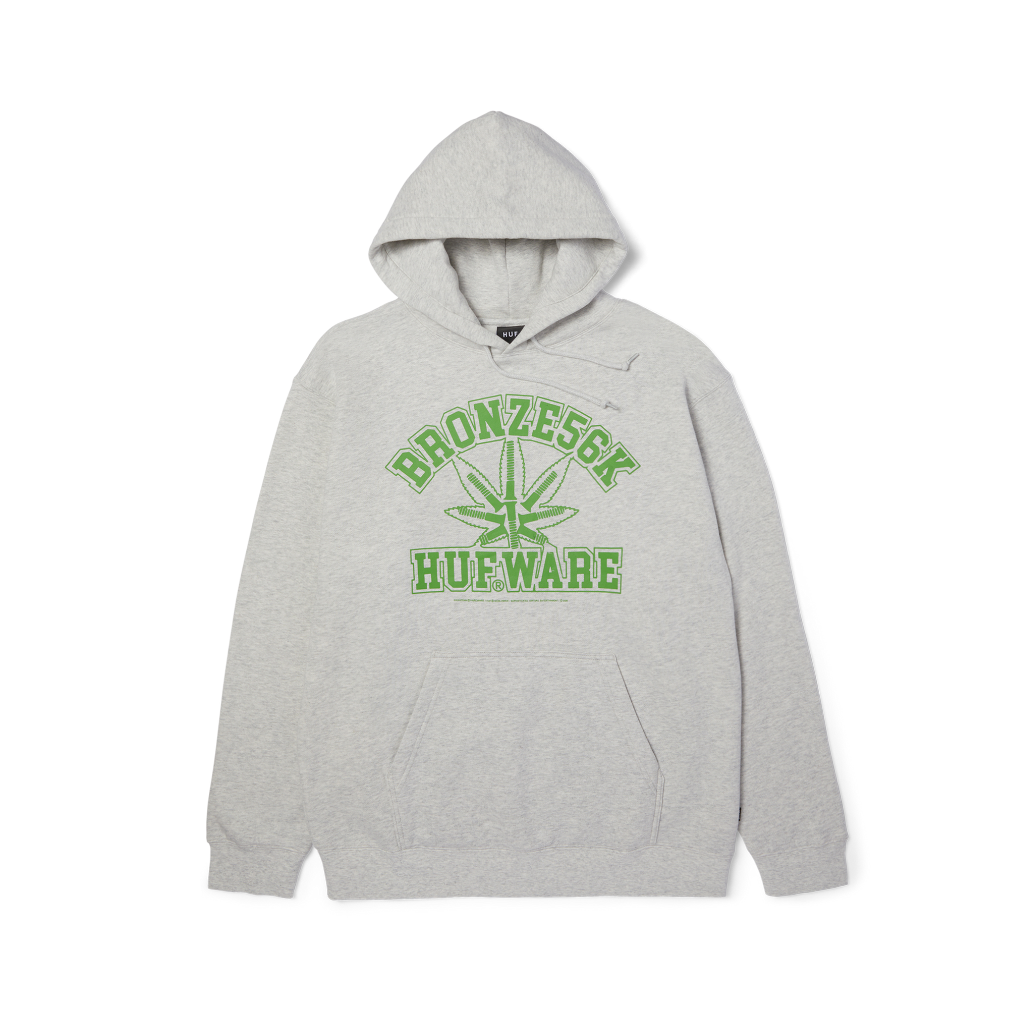 HUF X Bronze 56k Plant Ware Hoodie - (Ash)