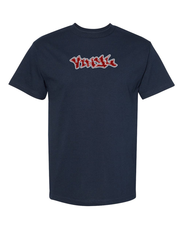 VINYL GRAFFITI NAVY TEE