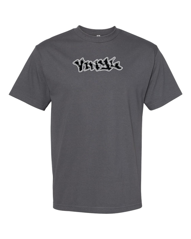 VINYL GRAFFITI CHARCOAL GREY TEE