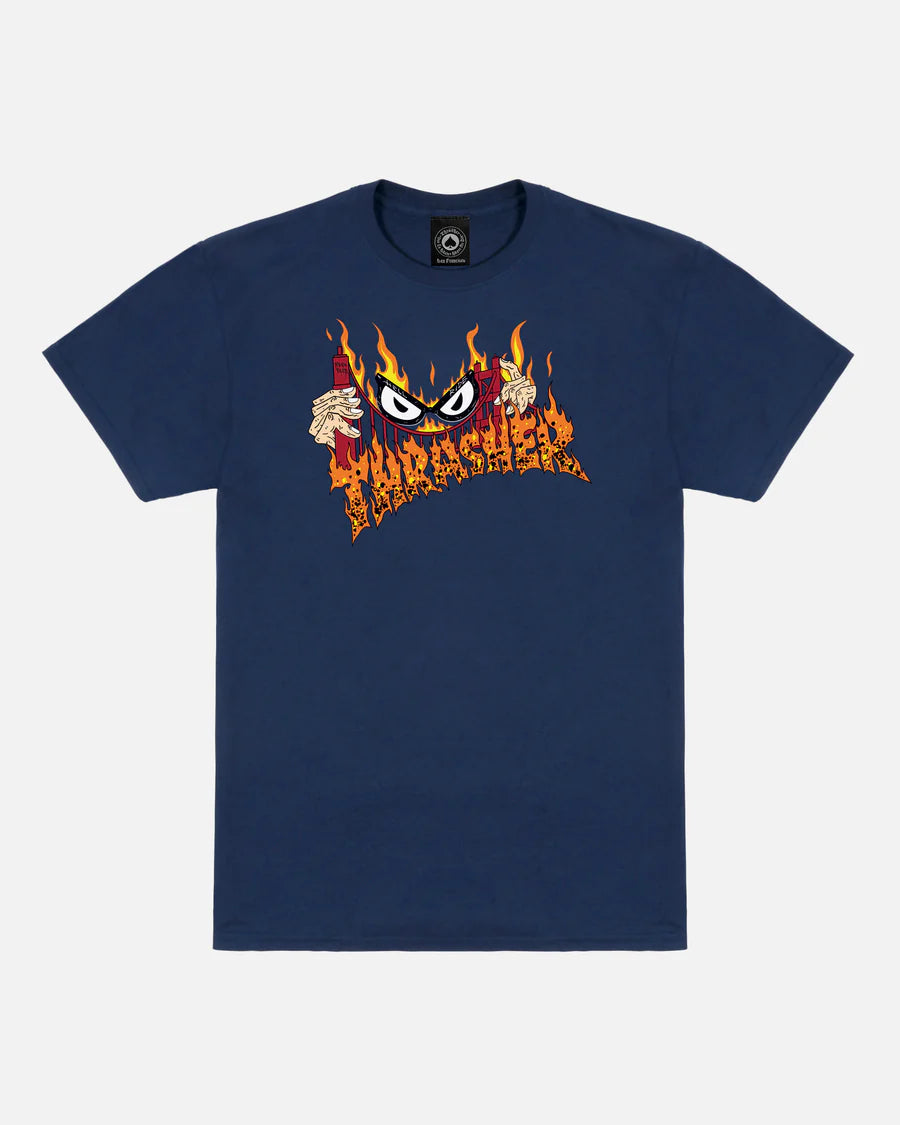 Thrasher - Sucka Free Neckface Tee (Navy)