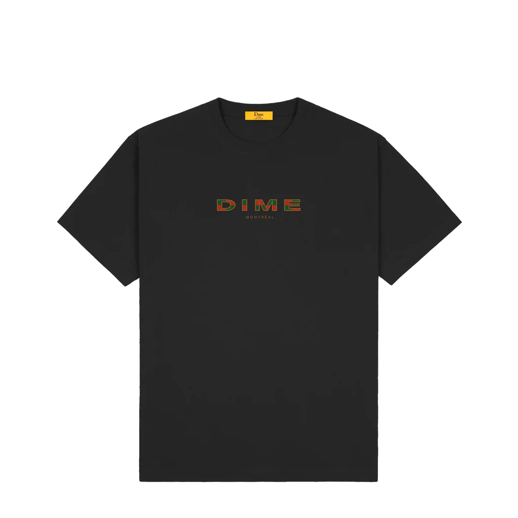 Dime Block Font Tee - Black