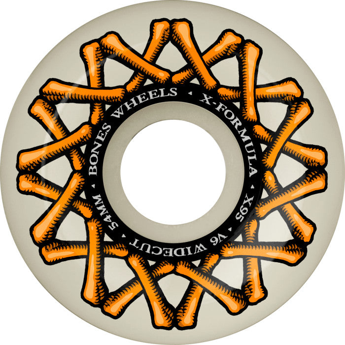 BONES WHEELS X-Formula Skateboard Wheels XF V6 Widecut 95A - (54mm)