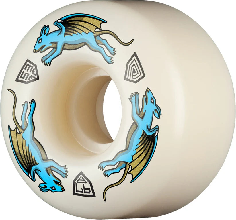 Powell Dragon Formula Blue Nano Rats Av4 53mm X 34mm 97a