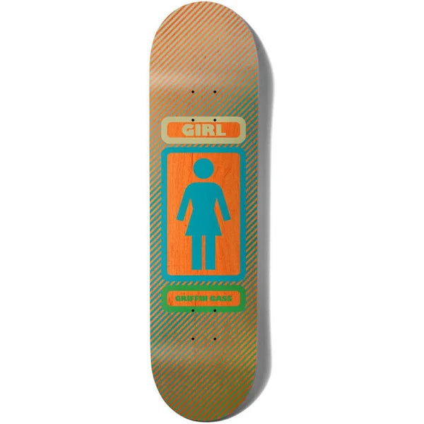 Girl Gass Stripe 93 Til Deck 8.5-(orange/blue)