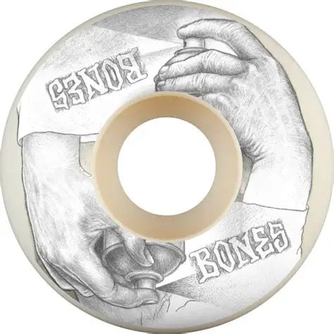BONES WHEELS X-Formula Skateboard Wheels Spraying Hands 52mm 97A X97 White